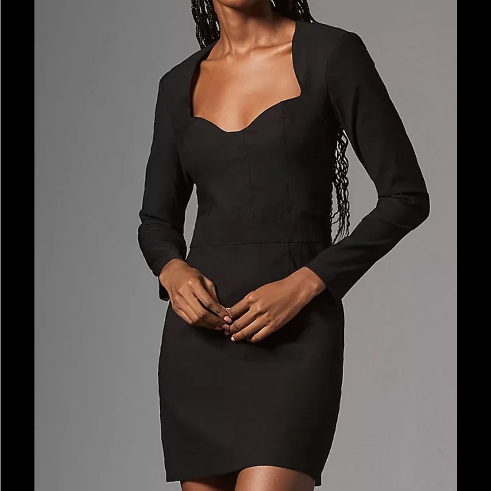 By Anthropologie Long Sleeve
Sweetheart Slim Mini Dress